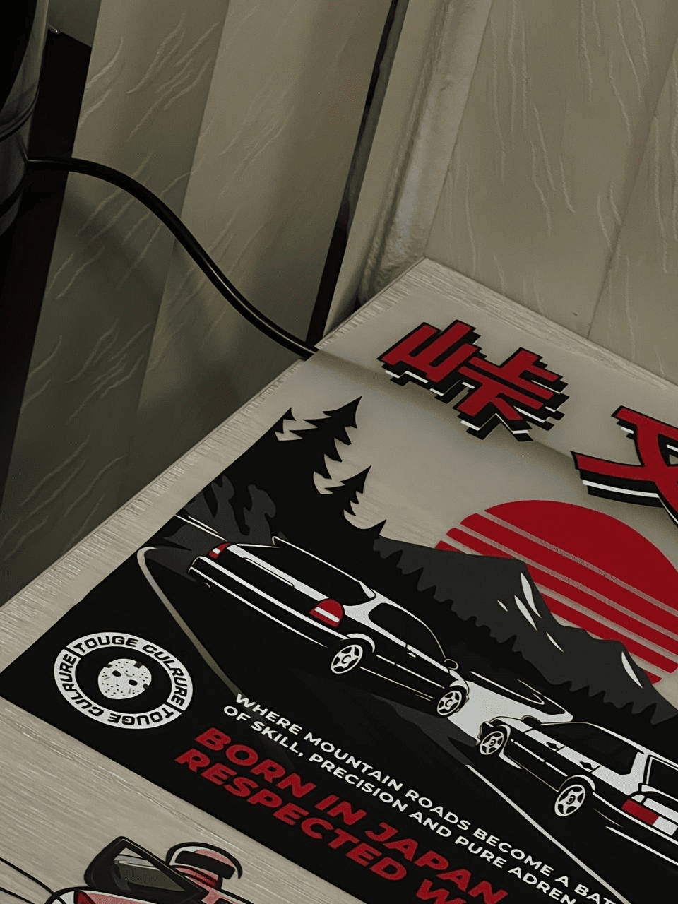 Подготовка принта Touge Culture к нанесению на футболку